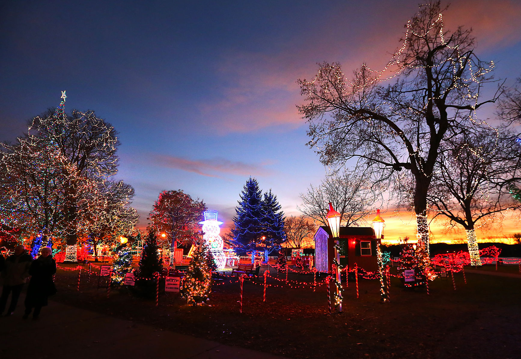2017 Rotary Lights display in Riverside Park